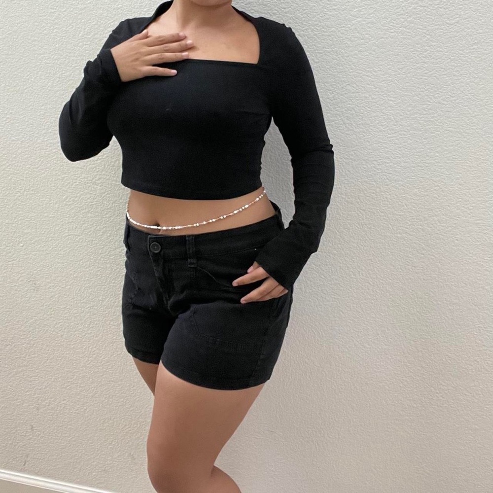 UNION BAY - Black Mid-rise Denim shorts